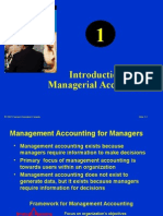 Introduction To Managerial Accounting: © 2007 Pearson Education Canada Slide 1-1
