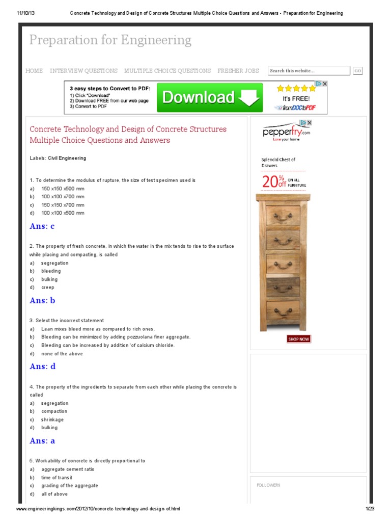 Carpentry Objective Questions Pdf In English