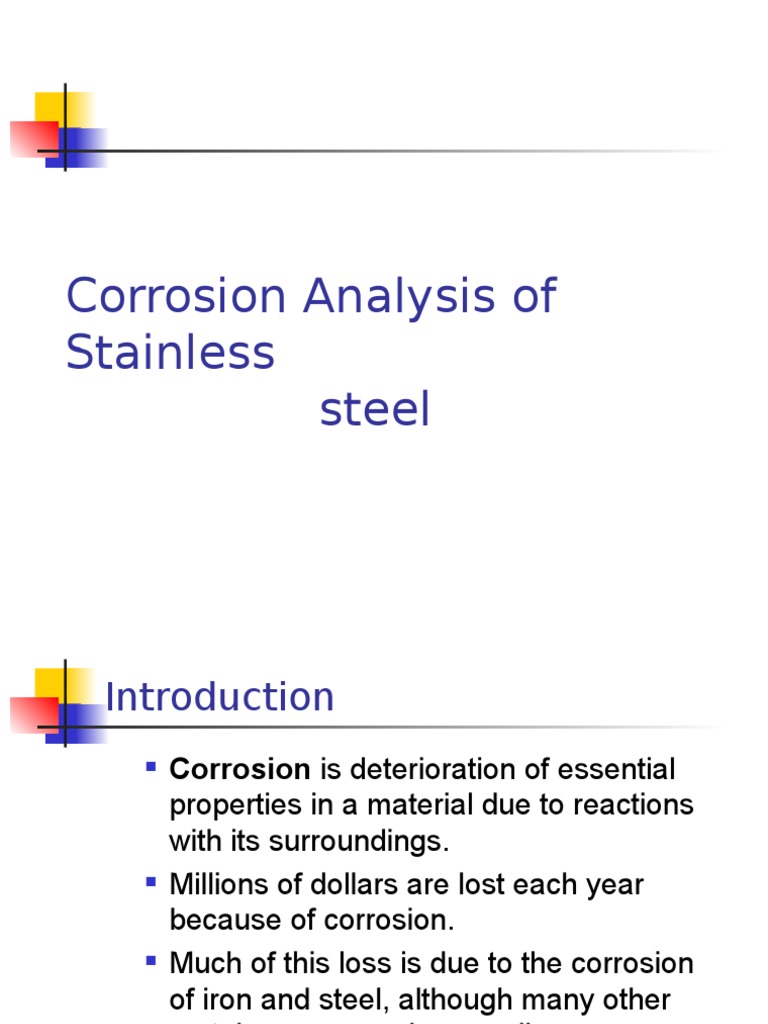 Corrosion Analysis | Corrosion | Stainless Steel