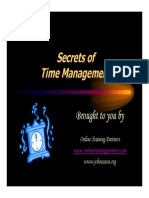 Secrets Time Management Job Success