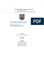 Ecuacion de Bernoulli