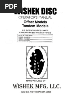 Wishek Disc Harrows Operators Manual