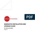 5.0 MarWatch Install Upgrade Guide Service Provider June 1