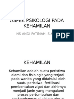 Aspek Psikologi Pada Kehamilan