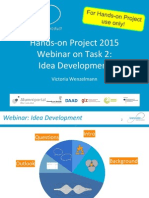 TASK 2 Webinar Idea Development