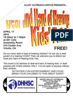 Free!: April 17 2010 10:30am To 1:30pm at 201 Cafe Assembly Room 210 Center Ave Visalia, CA