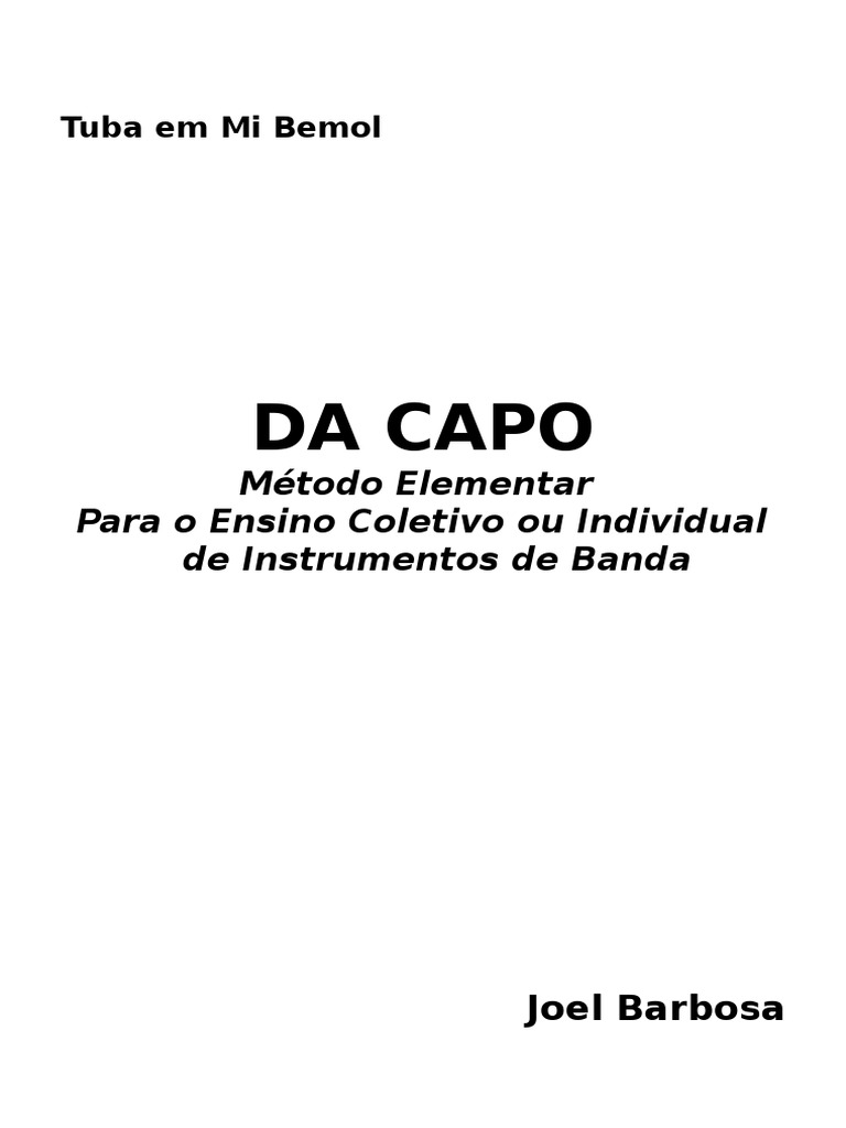 Método De Tuba Pdf Tuba Musicologia