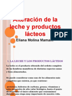 Alteracion de La Leche y Productos Lacteos