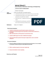 Tutorial Sheet 2: School of Science, Information Technology and Engineering