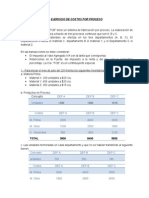 Ejercicio de Costos Por Proceso