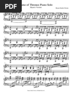 Download Game of Thrones Piano Solo by ShyamSunderSriram SN288066721 doc pdf