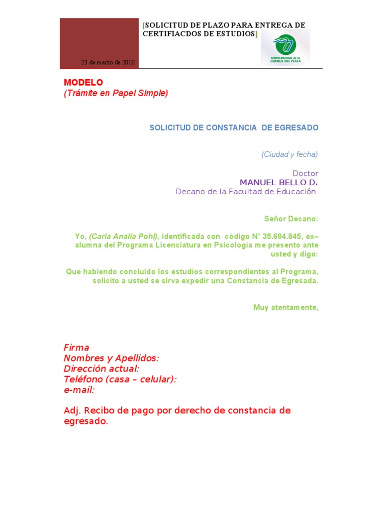 Solicitud | PDF