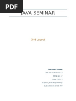 Java Seminar - Grid Layout