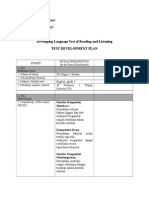 Test Development Plan