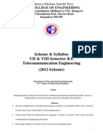 Syllabus 7 TH Sem RVCE TELECOM