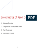 Panel Data for Learing