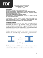 An Introduction To Structural Optimization