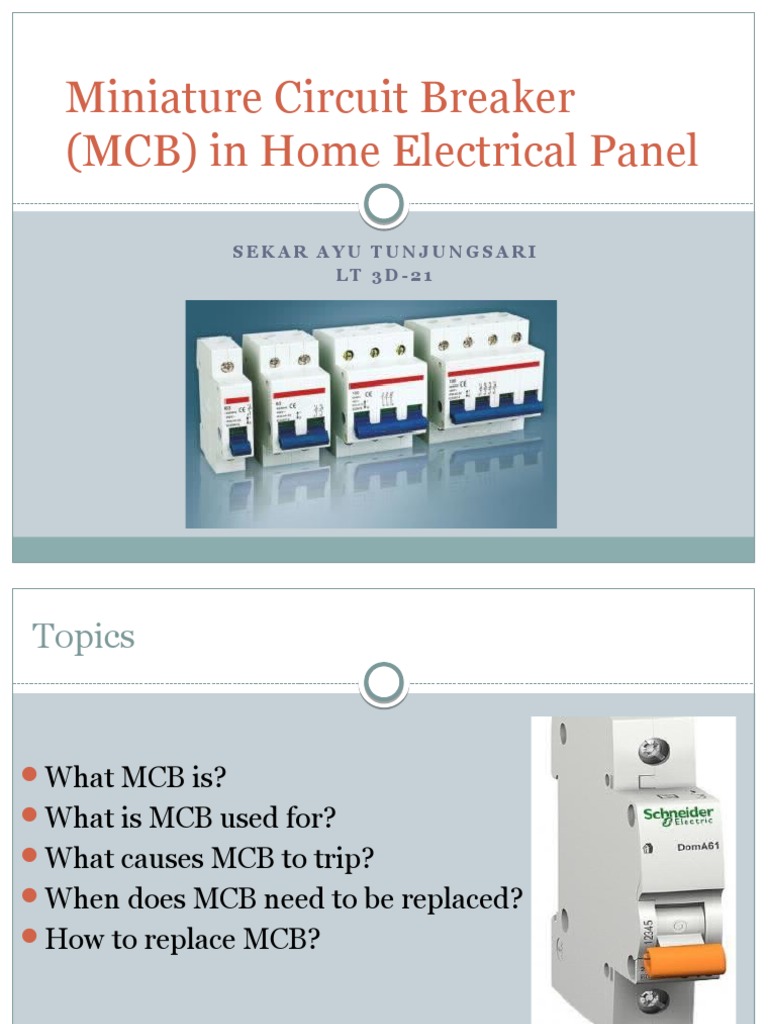 Understanding MCBs in Home Wiring | PDF | Technology & Engineering