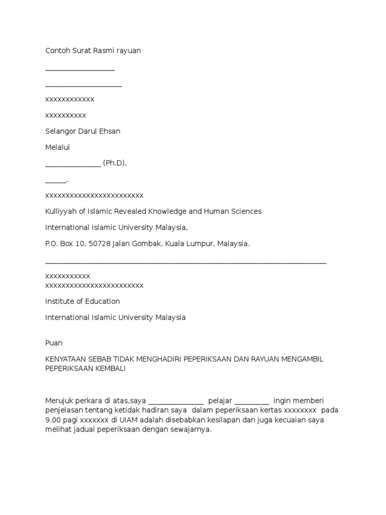 Contoh Surat Rayuan Pembatalan Kompaun Lhdn - Rayuik