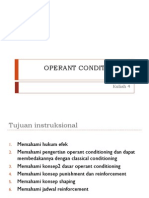 Kuliah 4 - Operant Conditioning2015