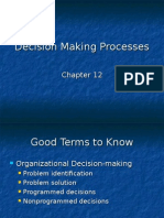 Decision Making Processes