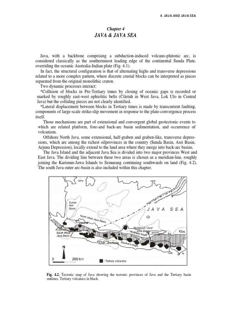 Geology of Java and Surrounding Areas | PDF | Rift | Sedimentary Rock