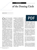 The Role of The Deming Circle: Commentary