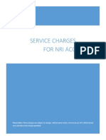 SBI - Service Charges For NRI Services