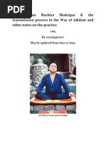 Excerpts On Ruchira Shaktipat & The Transmission Process in The Way of Adidam and Other Notes On The Practice - Adi Da Samraj