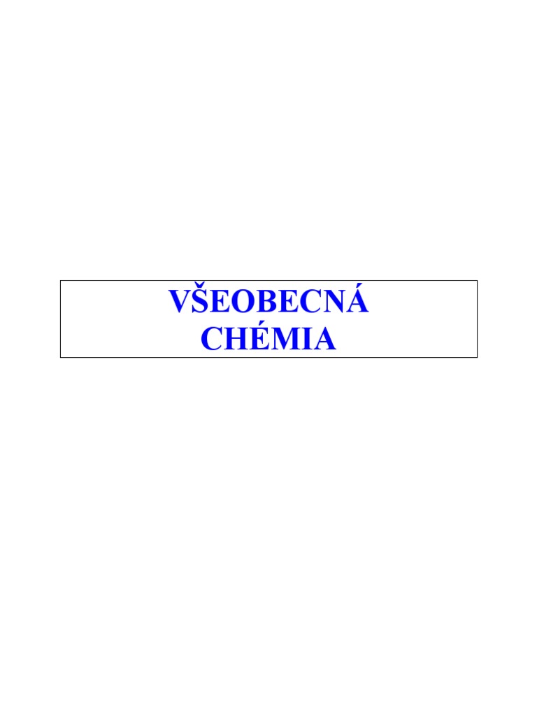 Ch Vseobecna Chemia
