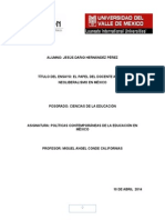 Ensayo: El Papel Del Docente Ante El Neoliberalismo.