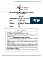 Corporate Secretaryship Paper May 2014