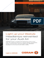 OSRAM LEDriving XENARC Headlamp Brochure For Audi A4 B7