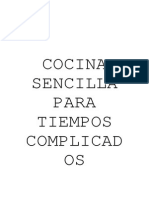 Cocina Sencilla para Tiempos Complicados