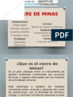 Cierre de Minas