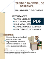 Registro de Costo