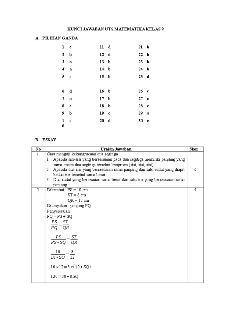 Kunci Jawaban Spm Plus 2019 Kelas 6 Matematika Paket 5 Gudang Kunci