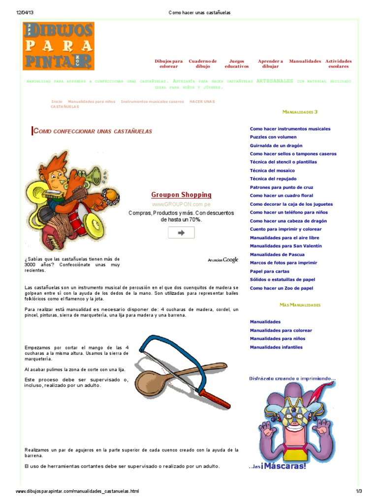 como-hacer-unas-casta-uelas-pdf-artes-general-entretenimiento-general