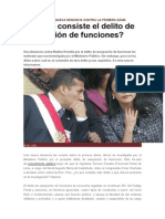 Delito Usurpación de Funciones