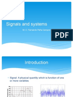 Signals and Systems: M. C. Fernando Peña Campos