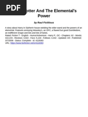 Harry Potter and the Elemental's Power - Raul Fictitious