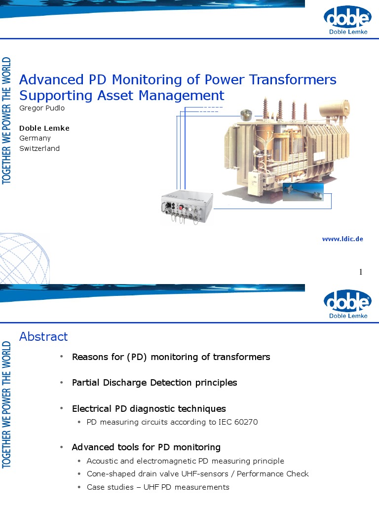 Advanced PD Monitoring for Transformers | PDF | Transformer ...