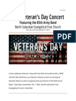 Veterans Day Concert November 7, 2015