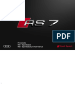 Audi RS 7 Sportback performance Brochure (Germany, 2015)