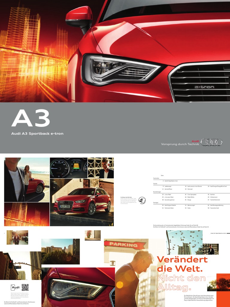 Audi A3 Sportback ETron Brochure (Germany) PDF