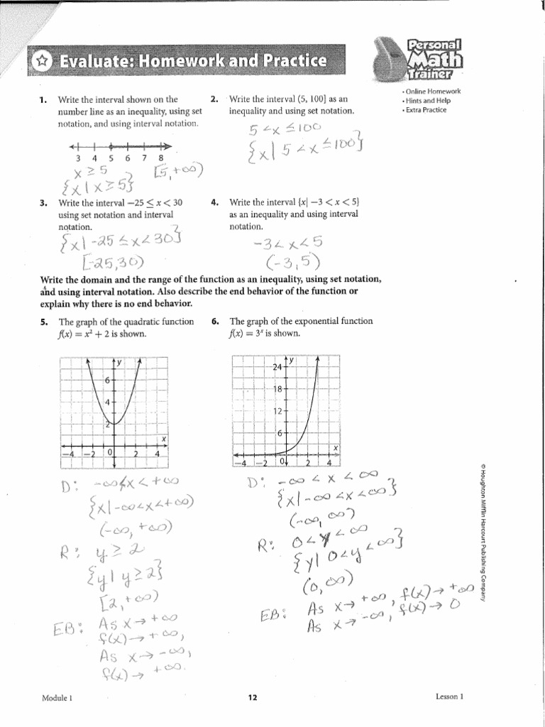 1.1 Homework Solutions PDF | PDF | Function (Mathematics ...