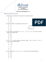 Test de Geometria N 1 CEAT