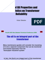 Impact of Oil Parameters On Reliability