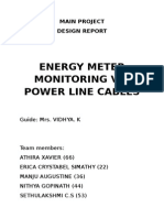 Energy Meter Monitoring Via Power Line Cables: Main Project Design Report