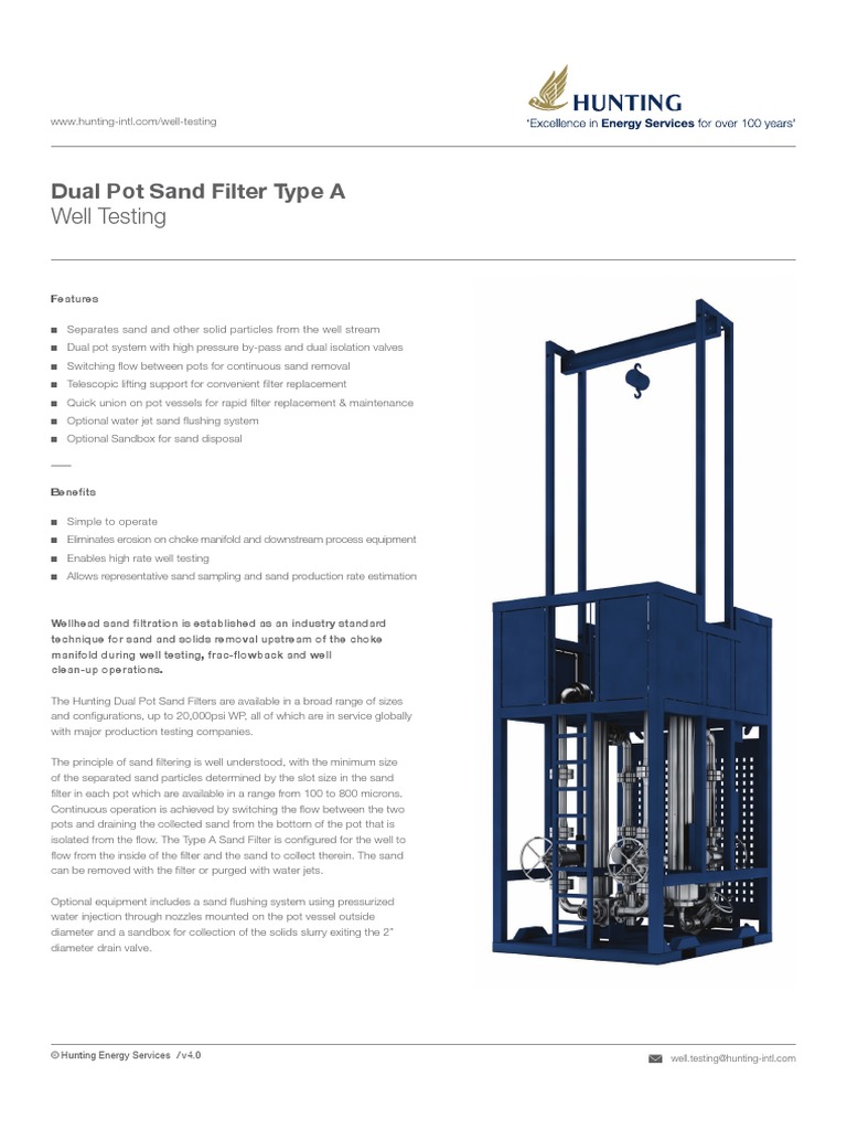 Dual Pot Sand Filter